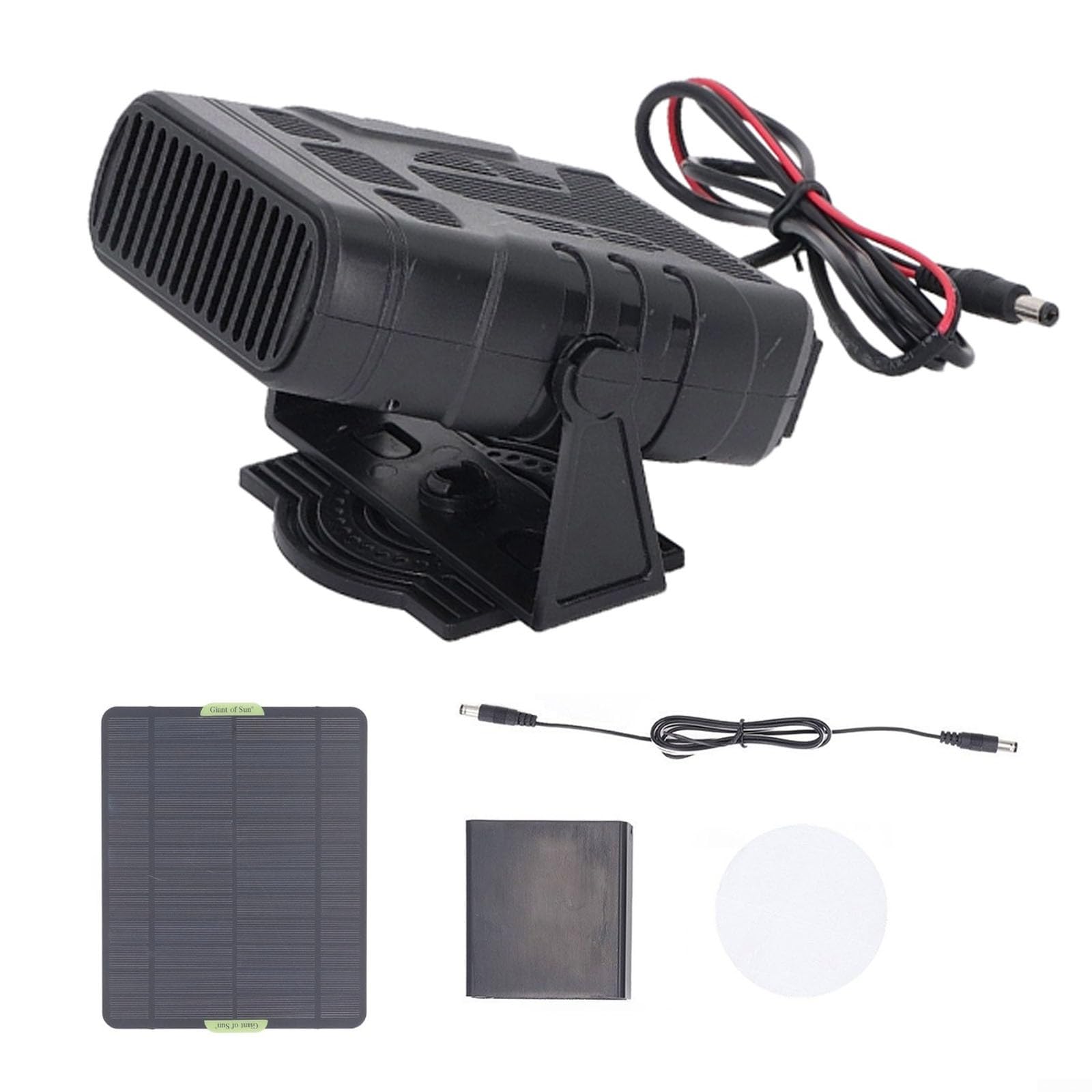 Riscaldatore portatile ad energia solare da 20 W per molteplici usi, riscaldatore solare per serra con batteria per pollaio, adatto per il riscaldamento della casa degli animali domestici in inverno