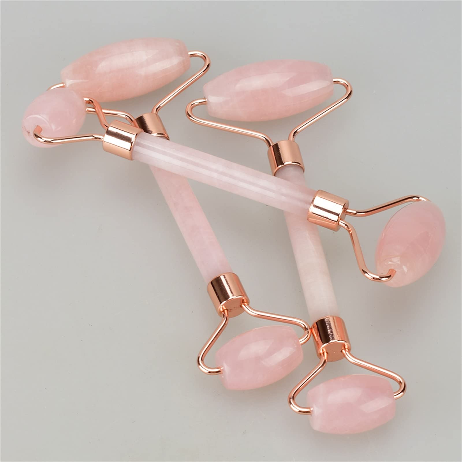 BAWHO Rodillo masajeador Piedra de Cristal Jade Rodillo Guasha Cuidado de la Piel eliminación de Arrugas Herramienta de Belleza Dropshipping 1 Uds (Color : 2pcs Kits)