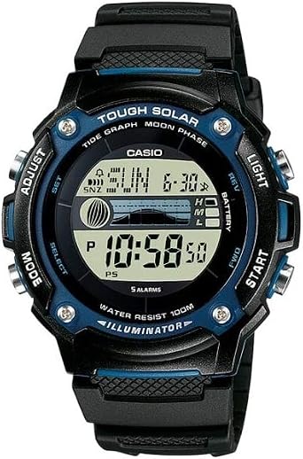 Orologio da polso Casio Solare W-S210H-1AVEG (L x L x A) 45.4 x 44 x 13.3  mm Nero Materiale cassa\u003dResina Materiale (bra : Amazon.it: Moda