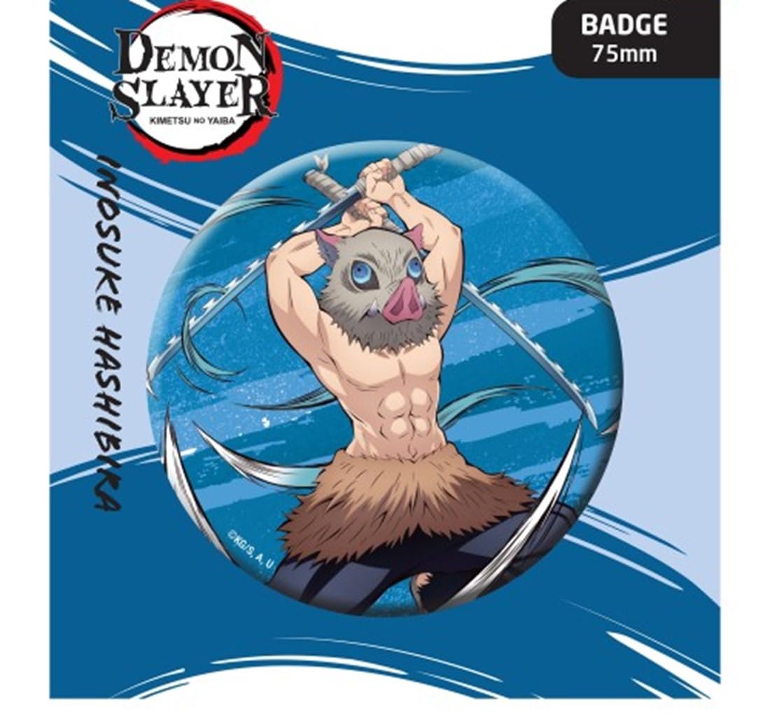 DEMON SLAYER BUTTON BADGE: Inosuke Hashibira