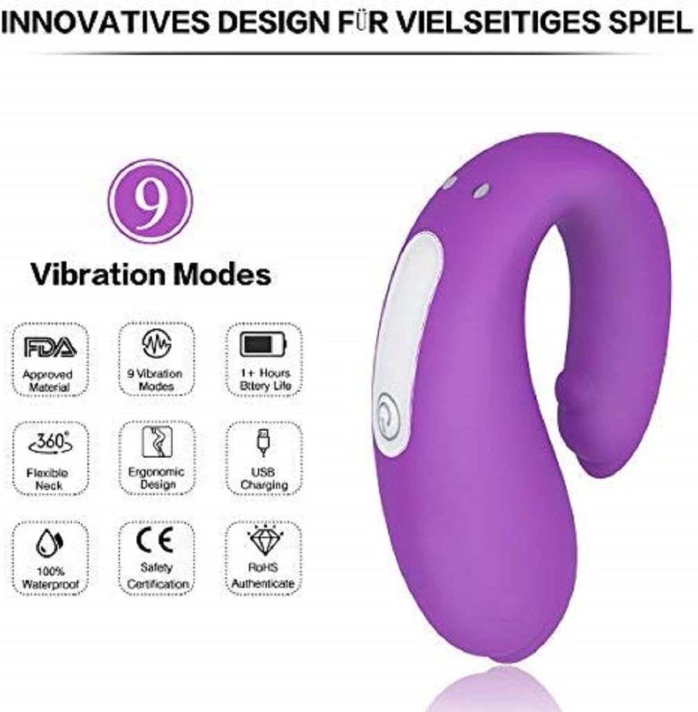 LanKe - Vibrador de Tipo U con 2 Motores de 9 velocidades ...
