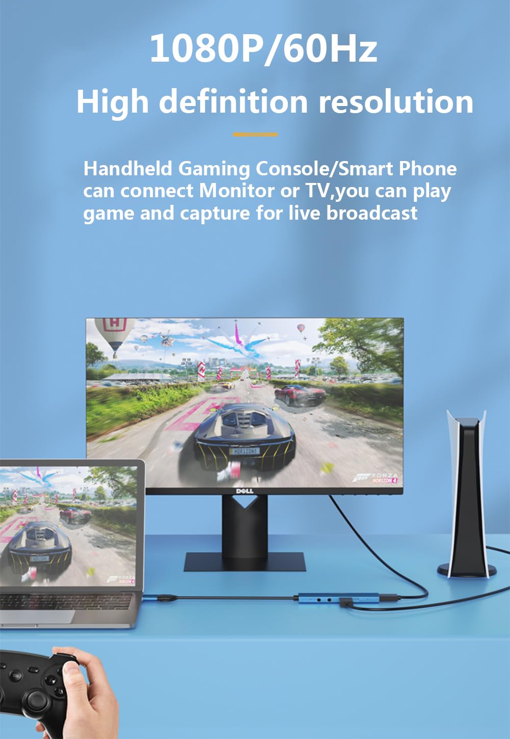 YCE HDMI + micrófono a USB/tipo C + tarjeta de captura de audio Vedio 4K HMDI a USB 3.0 A/tipo C, adaptador de captura de videojuegos para edición de vídeo/juegos/transmisión/enseñanza en línea