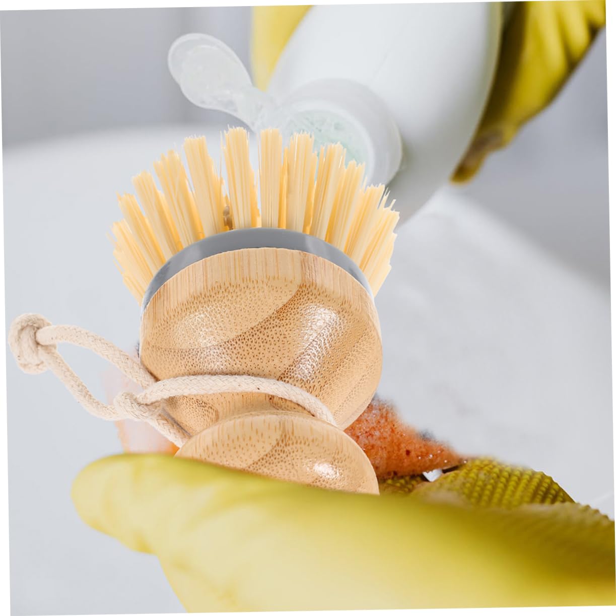 PRETYZOOM Dish Cleaning Brushes 2 Pack Reusable Kitchen Brushes for Dish Washing