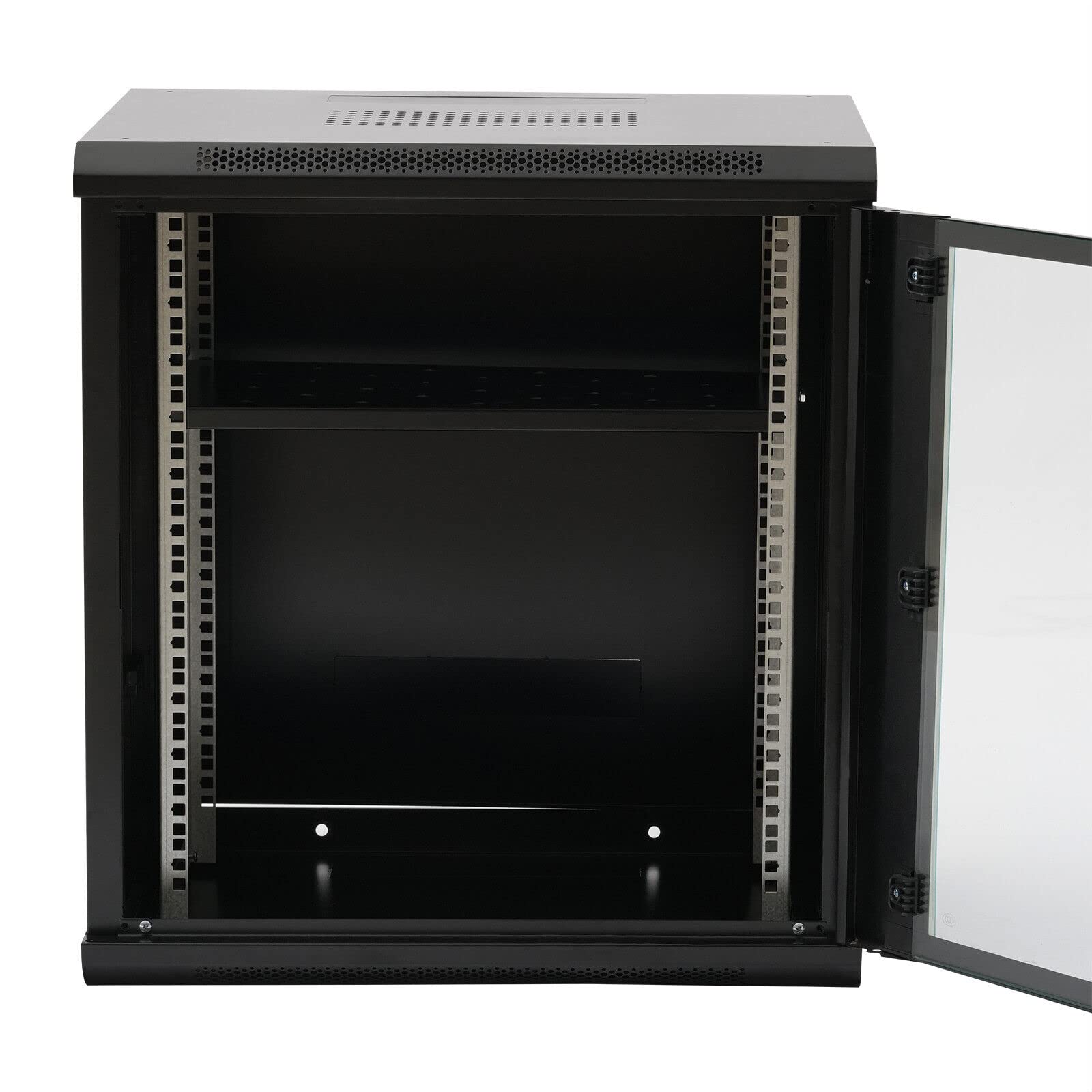 12U - Armadio dati a parete per server rack per casa e ufficio, profondità 450 mm, ideale per l'organizzazione di apparecchiature informatiche