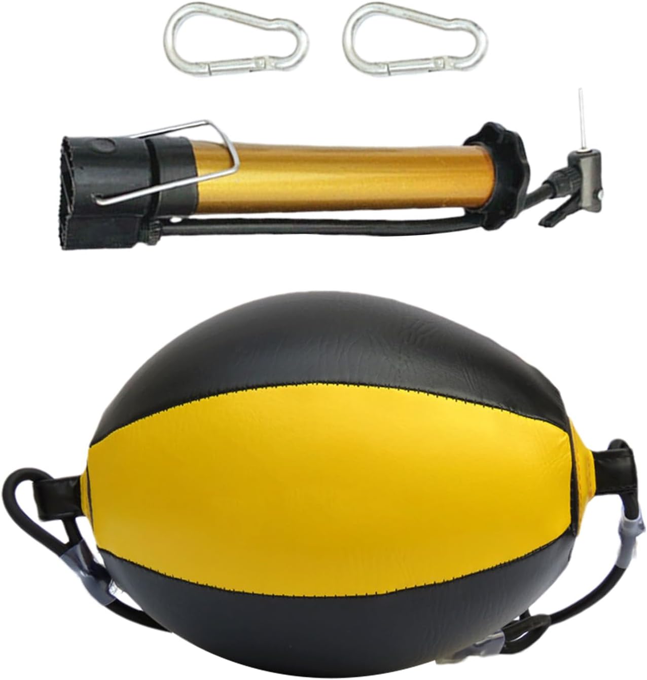 Heavy Duty Double End Bag, PU Leather Punching Ball, Adjustable Speed Ball with Elastic Cords, Adorable Boxing Equipment Set, Reflex Training Gear, Hand Eye Coordination Tool for Workout