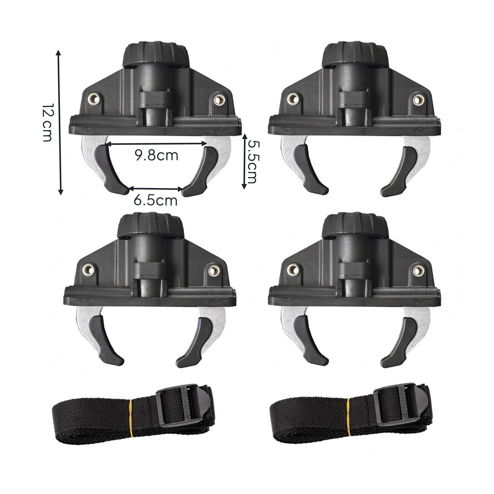 4 Pièces Pince Fixation avec Sangle