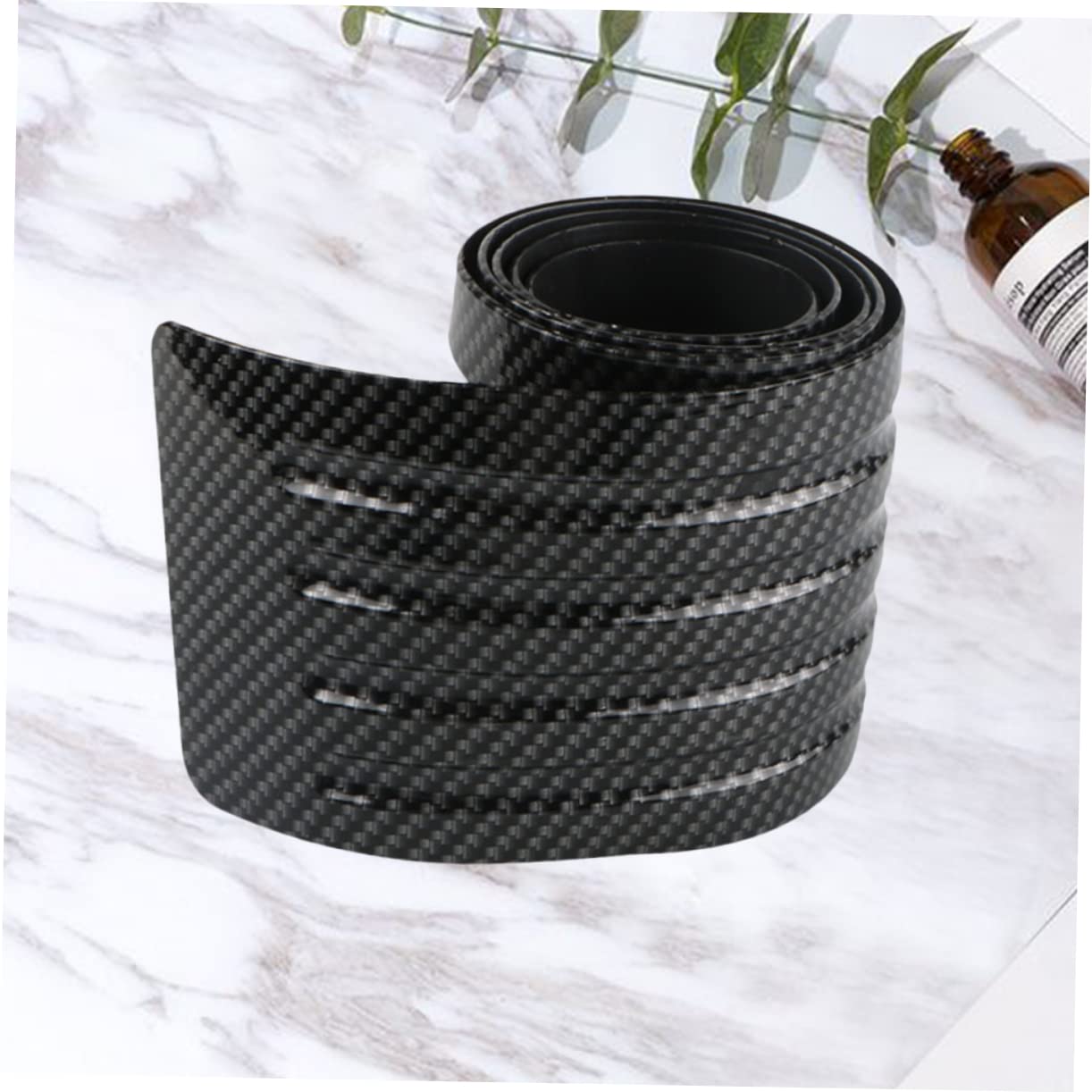 DRESSOOS 1pc Car Rear Trim Strip Anti-Scratch Trunk Protector Flexible Decorative Car Bumper Guard Crash Rubber Strip for Easy Installation