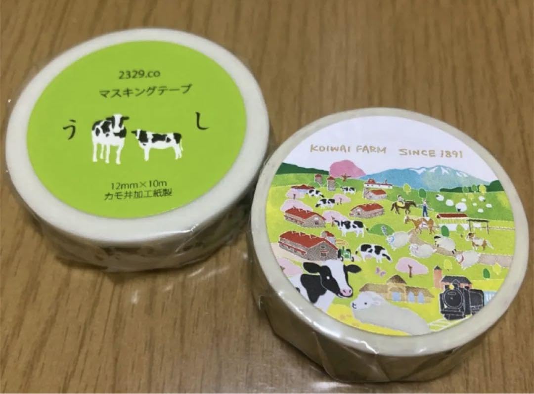 Amazon.co.jp: 小岩井農場限定 牛柄 マスキングテープセット: 文房具  