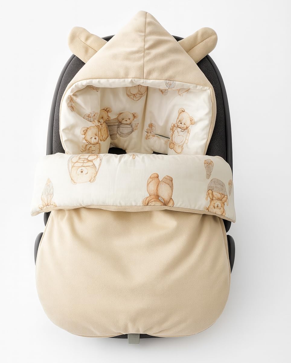 Coprigambe invernale per neonato, invernale, caldo, coprigambe per bambini, sacco nanna per passeggino, culla per tutto l'anno (crema)