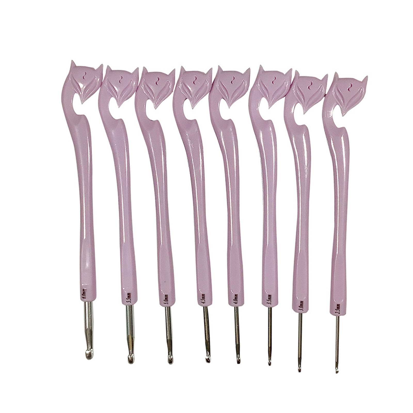8Pcs Ergonomic Crochet Hook Handle Crochet Hook for Beginner Adult Knitting Sweater Scarves Bag Sock 2.5mm-6.0mm Ergonomic Hooks