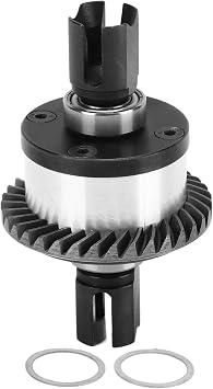 RC Vehicle Differentials, RC Differential Gear, RC Car Metal Differential Kit, Premium RC Front Rear Differential Gear for ZD Racing MX 07 4WD, Durably Aluminum Alloy and Steel Construction