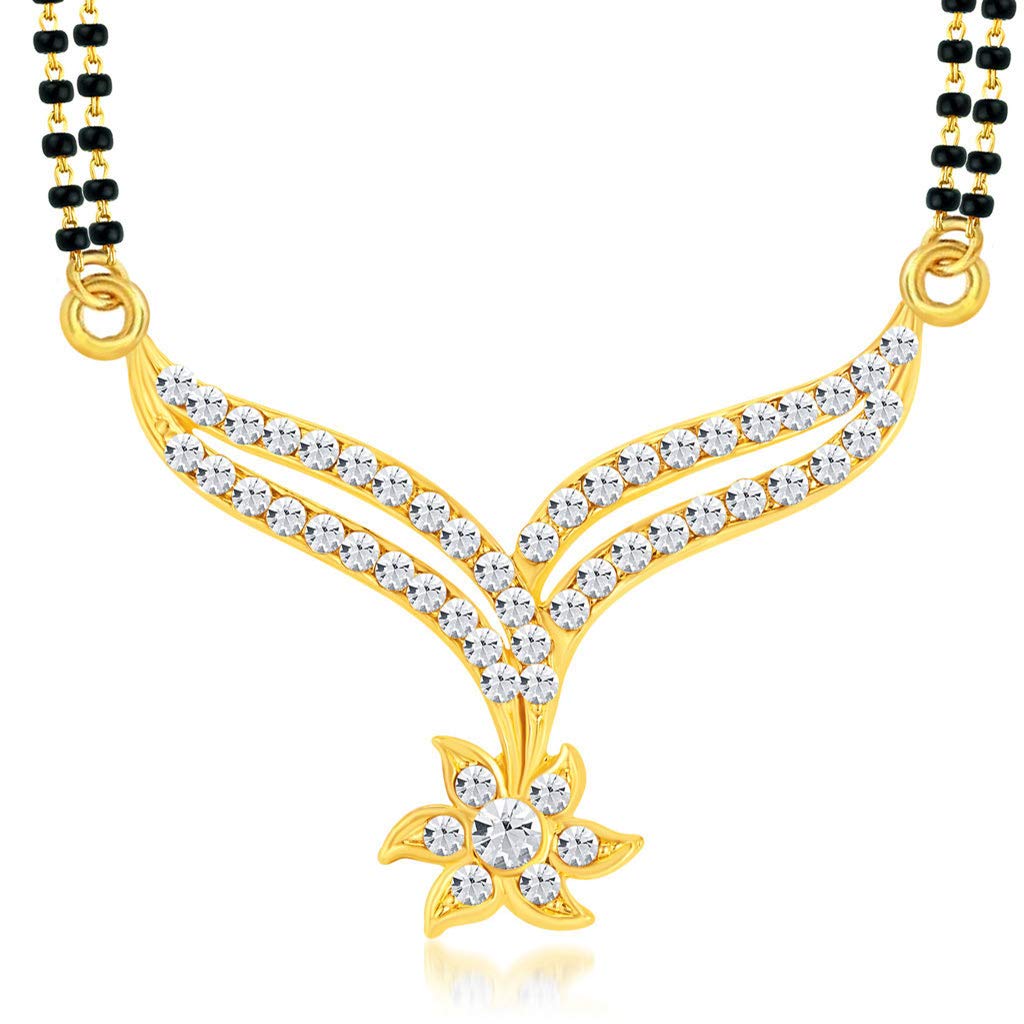 Sukkhi Wedding Jewellery Diamond Mangalsutra for Women (Golden) (SJ16023MPN190) (B07WSJJ953) Amazon Price History, Amazon Price Tracker