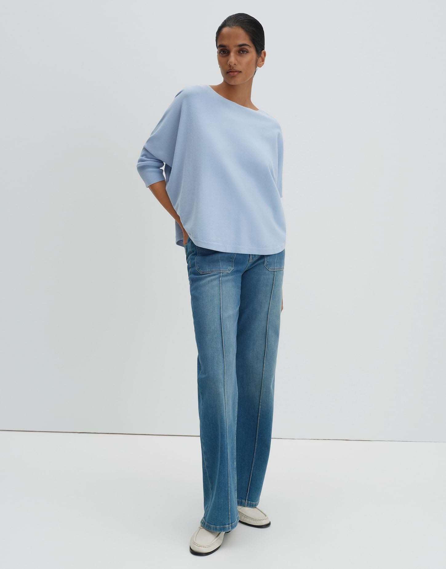 someday Damen Pullover | TIRAJA Oversized Feinstrickpullover im Cape Stil