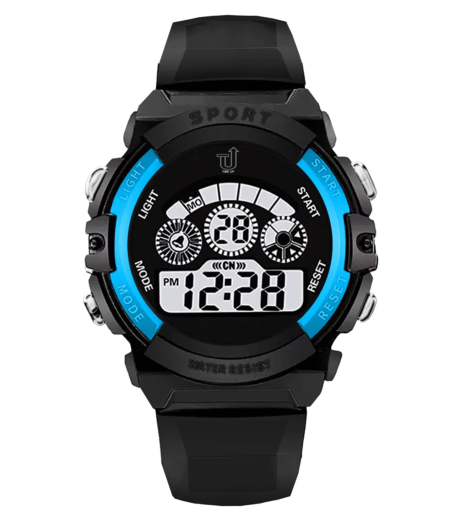 Time Up Digital Dial Colorful Night Light Stopwatch Countdown & Waterproof Watch for Kids Boys & Girls (Age:4-12 Years)-YS-OD6X (Sky Blue) (B0BN4BT5L7) Amazon Price History, Amazon Price Tracker