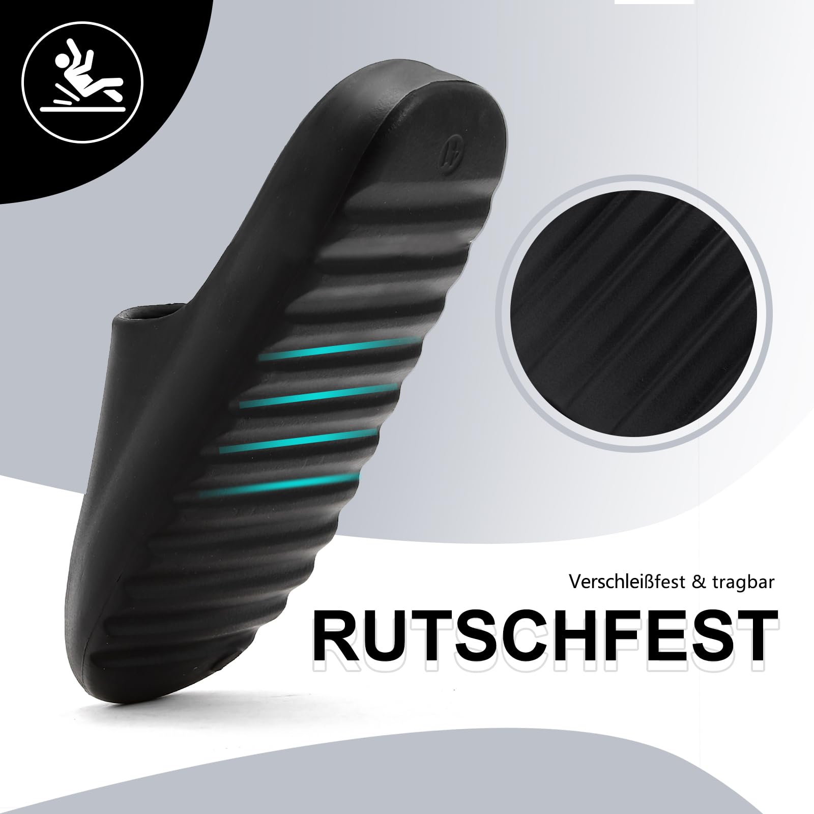 Rumkok Slides Donna Uomo, Estive Mare In Gomma Antiscivolo Slippers, Suola Spessa Piscina Scarpe Ciabatte