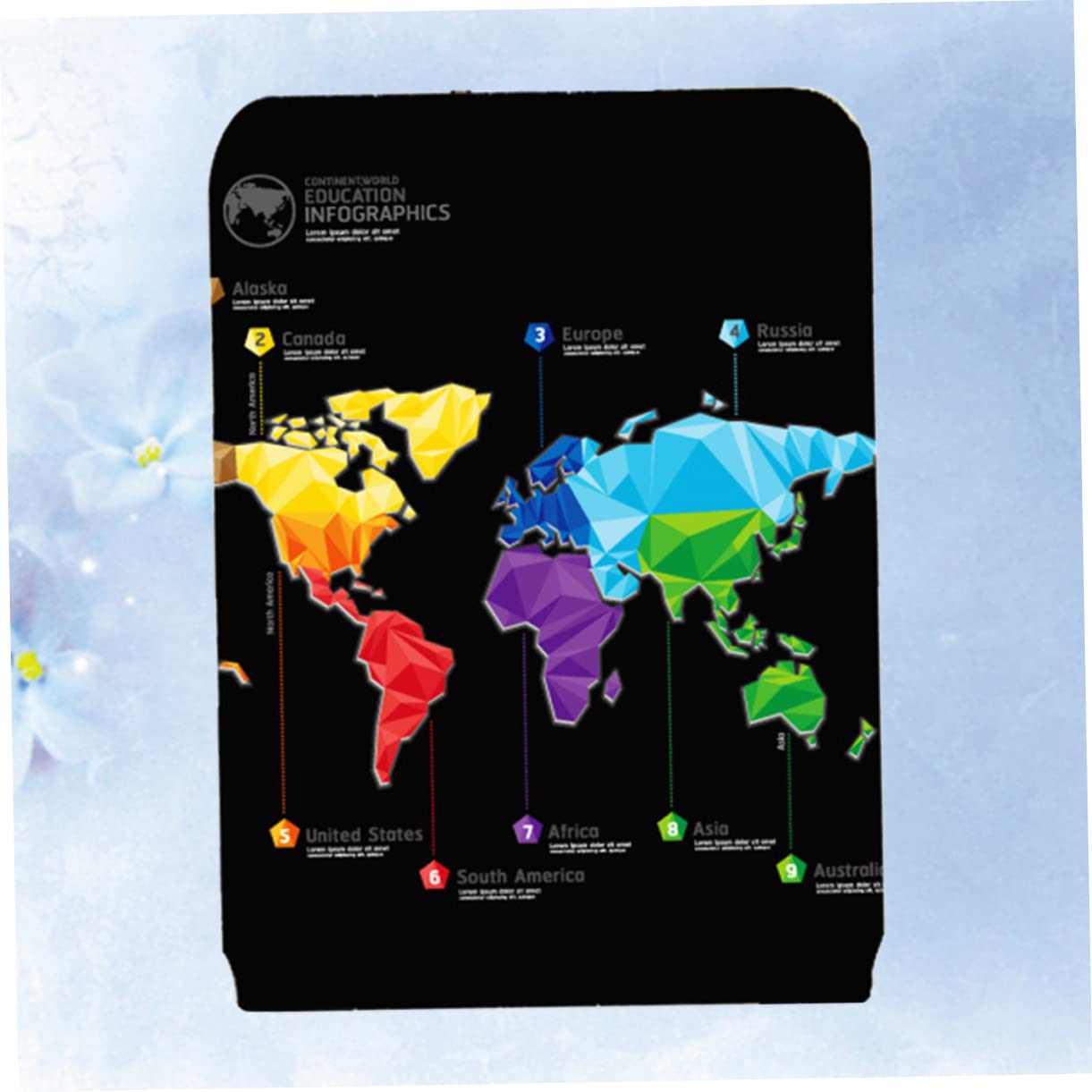FOMIYES Funda Mundo del Maleta Mapa Protectora de Viaje