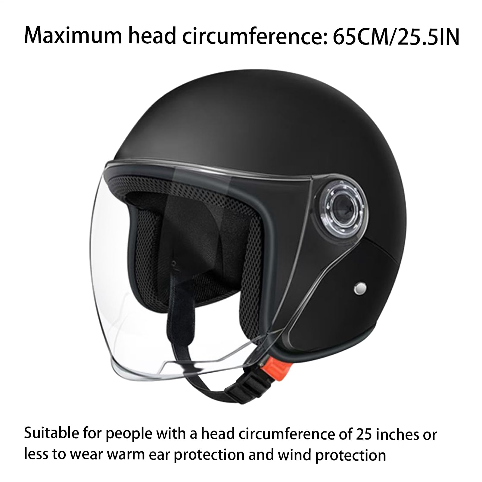 Casco Moto Mezza Faccia - Caschi Per Scooter Elettrici, Casco Per Ciclomotore|Casco Da Moto je t, Caschi Da Moto, Casco Per Ciclomotore Per Protezione Dal Freddo, Per Uomo E Donna