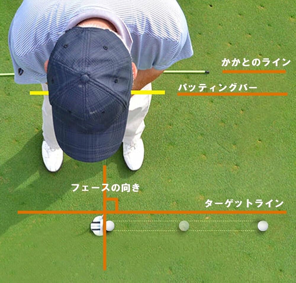 Amazon | パター練習器具 グリップ バー 自宅 パッティング練習