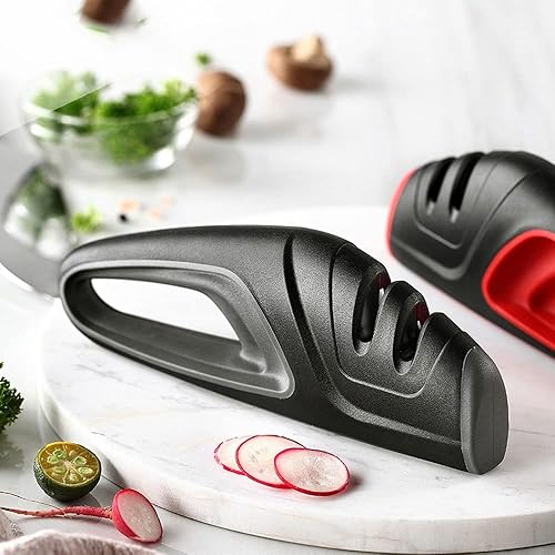 Miniatura 5 de BioNyt Professional Knife Sharpening Rods to Sharpen Your Knives, Handheld Manual Knife Sharpeners for Kitchen Knives, Scissor Sharpener sharpener