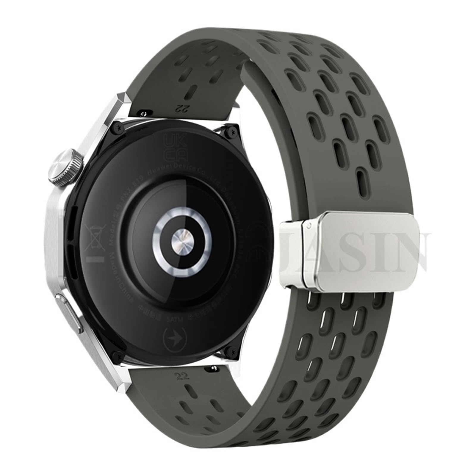 BIK 18 20 22 mm magnetyczny silikonowy pasek do zegarka Huawei GT 5 46 mm 41 mm oddychający sportowy pasek do Huawei GT5 Pro GT4 GT3 GT2 Correa paski do zegarków