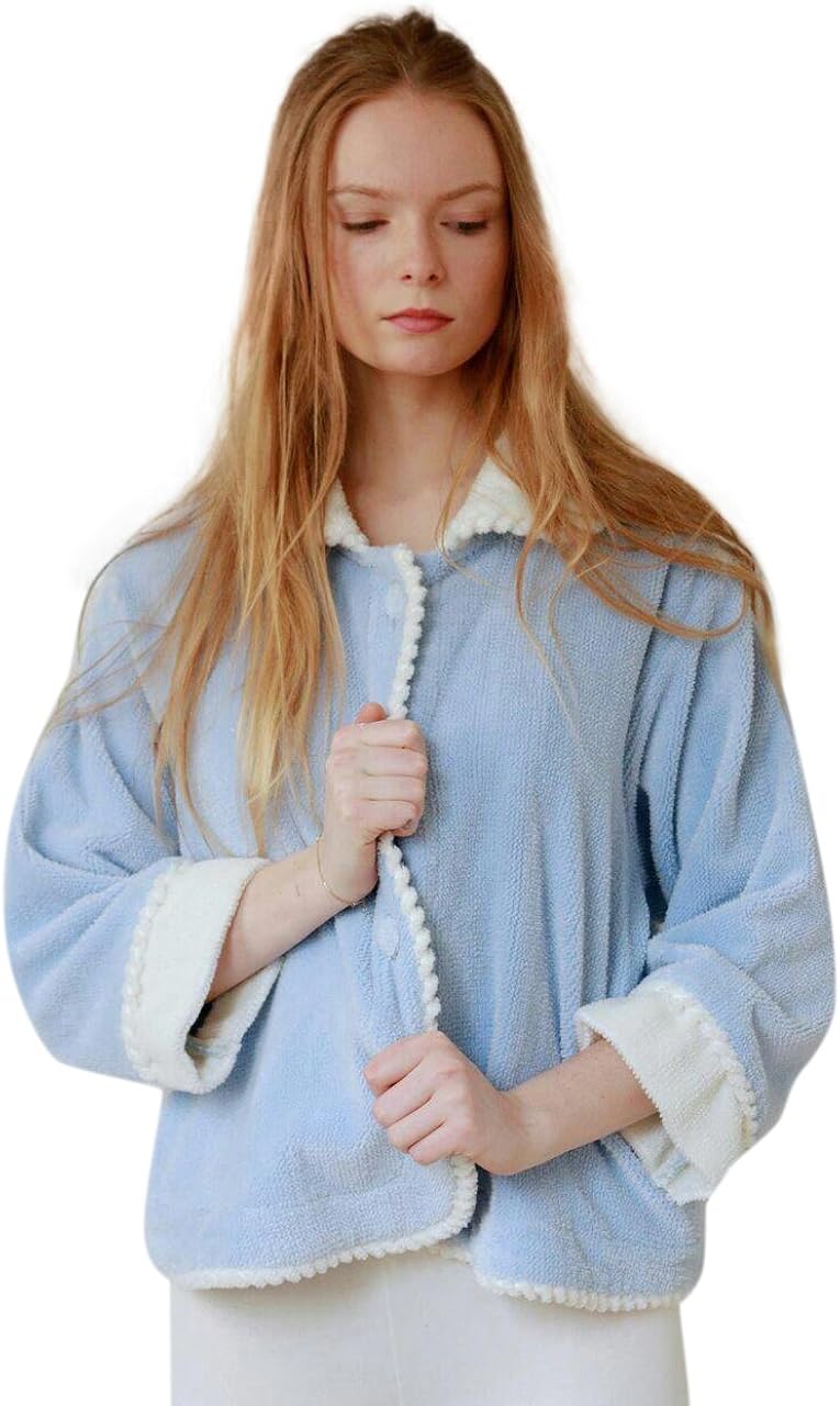 Bath & Robes Women's Chenille Bed Jacket (Large) at Amazon Women’s