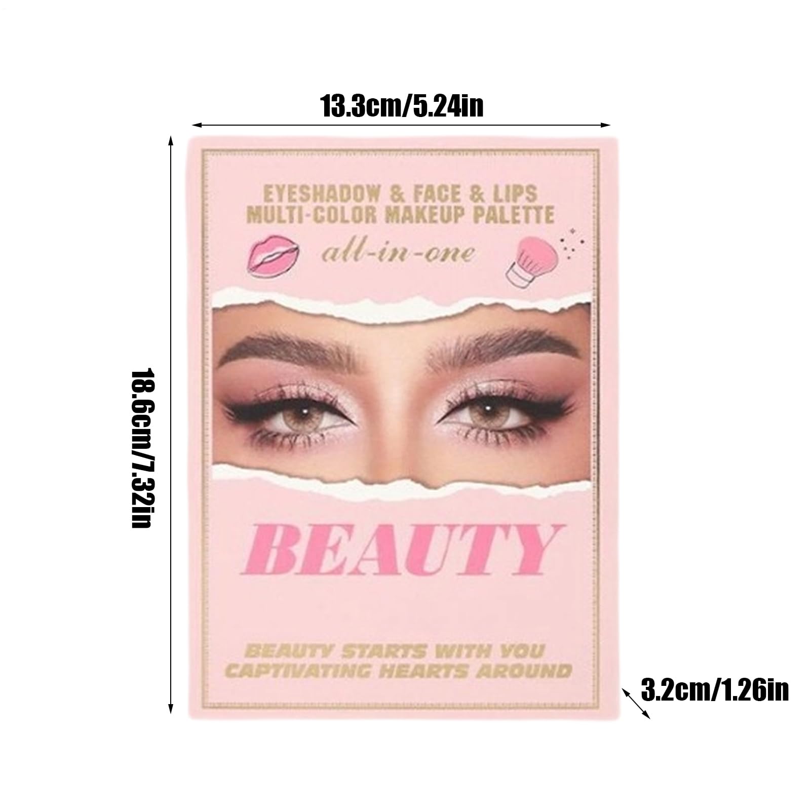 Di Ombretti Trucco 55 Colori Pigmentati Intensi Con Glitter | Palette Trucco Viso E Occhi Colorata Con Blush Per Donne Adolescenti Compleanno Natale Festa Matrimonio Appuntamenti Lavoro