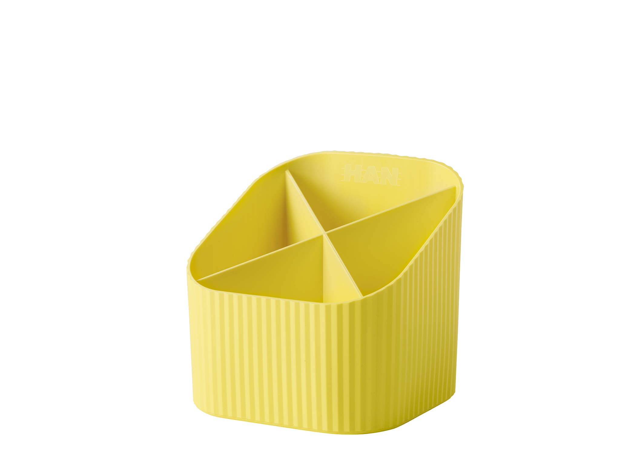HAN Re-X-Loop Desk Quiver - Say Yes to 100% Recycled Modern Young Design for All Desk Utensils Yellow 17238-915