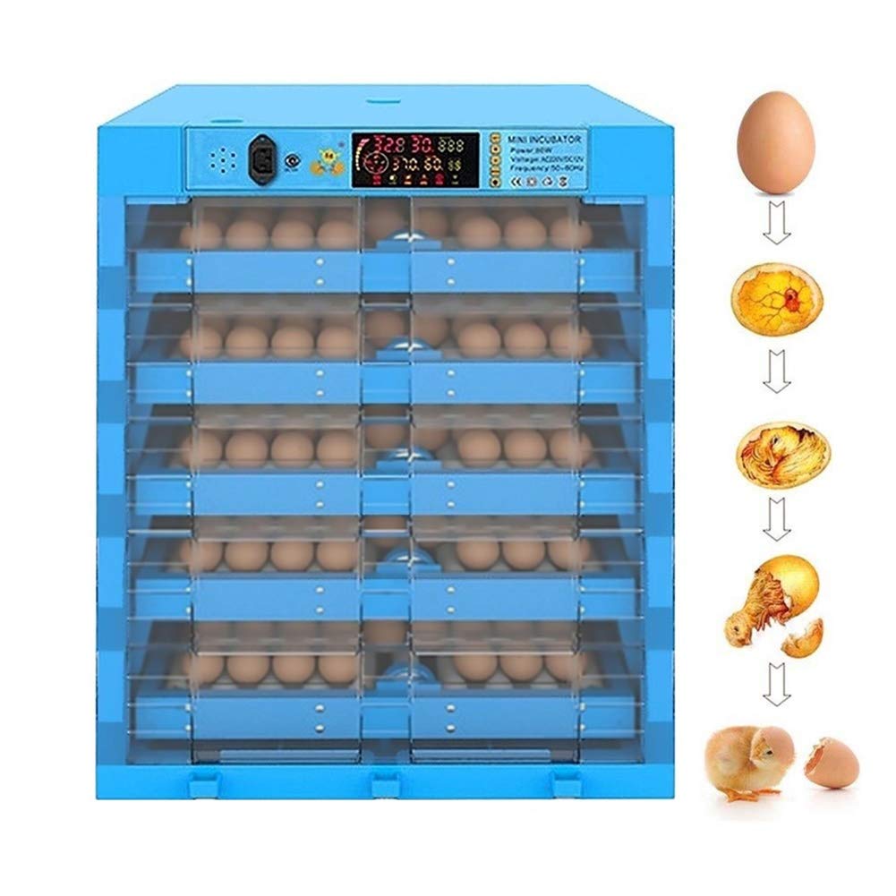 Tujisek Eggs Incubators Digital Automatic Poultry Hatcher For Hatching Eggs Egg Turning Fertilized Chicken Duck Quail Brids Eggs Hatching Intelligent Control (Size : 320 Eggs)