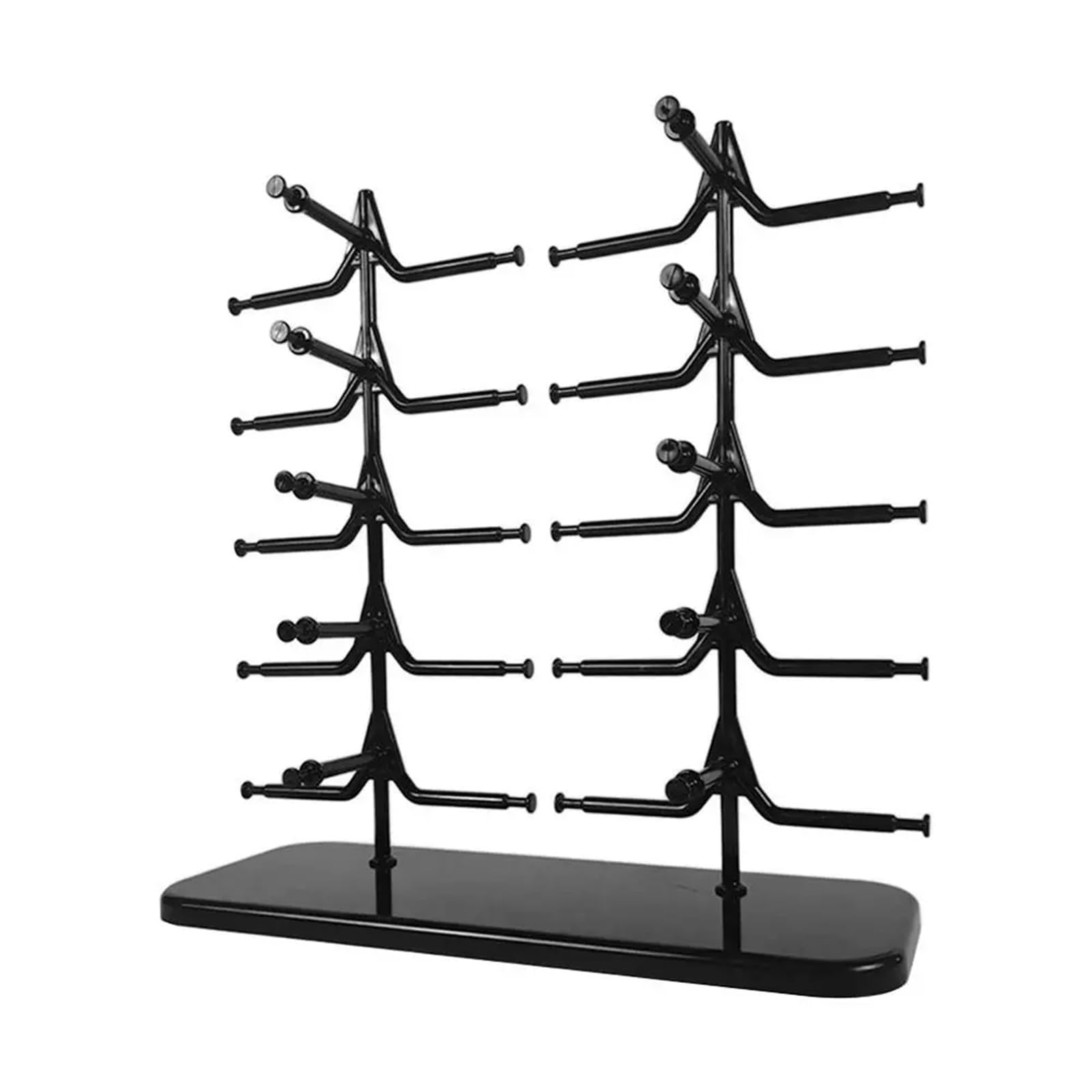 AMEEDA Glasses Holder 5/10 Pairs Glasses Display Stand Sunglasses Rack Shelf Eyewear Eyeglasses Frame Organizer Show Holder Tray 5 Layer Space Saving