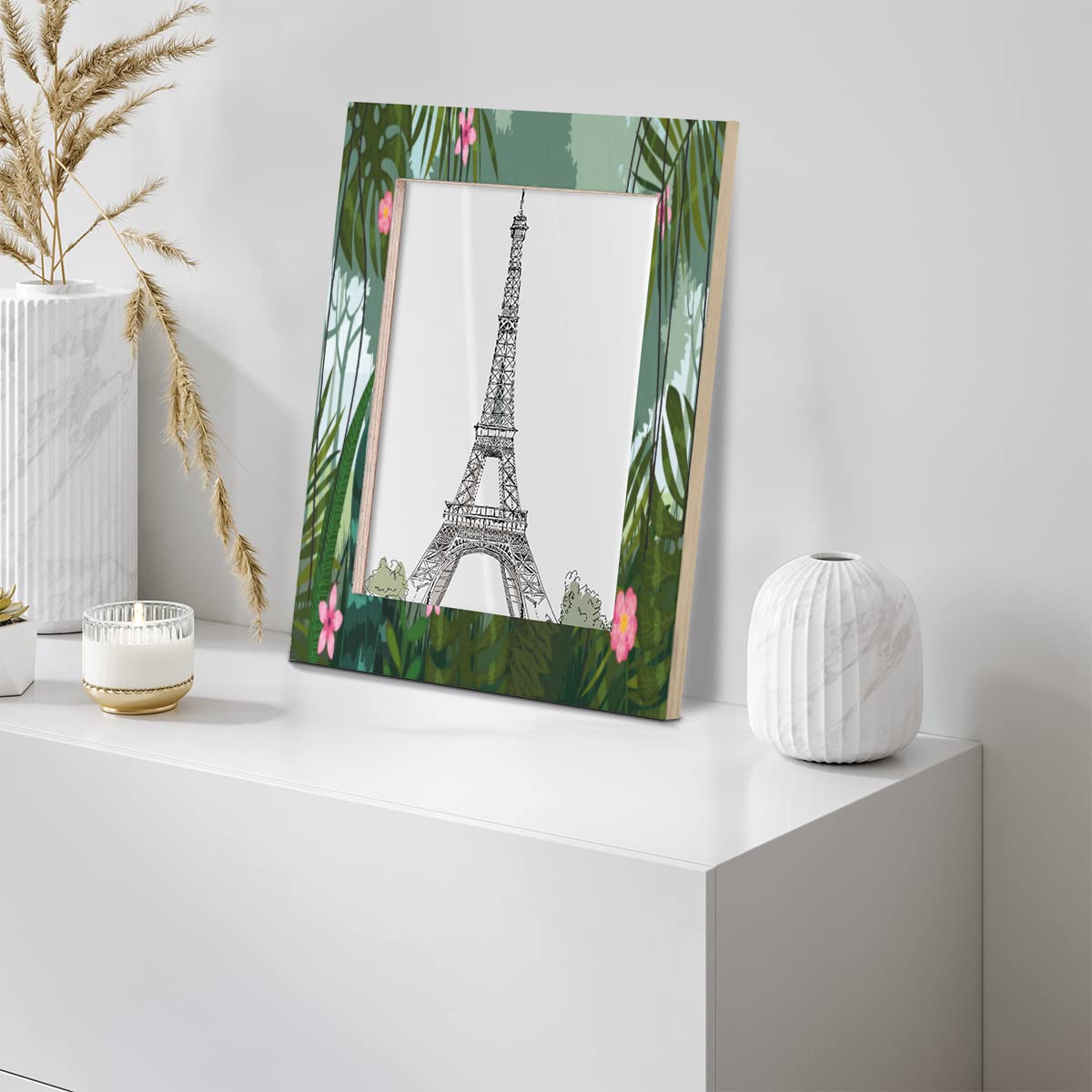 Amazon.co.jp: 漫画スタイルのジャングルイラスト 壁掛け