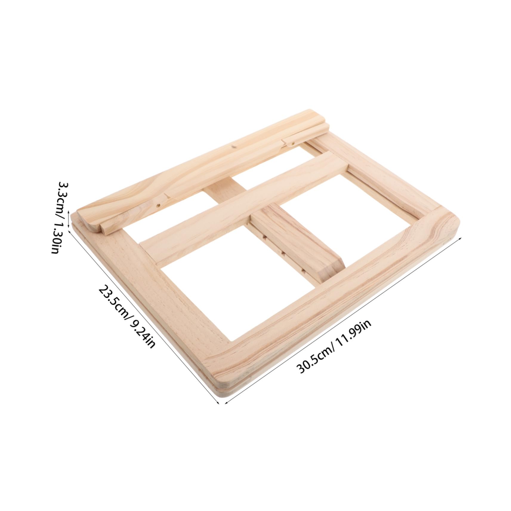 Supporto per Laptop in Legno Beige Regolabile Multiangolo | Dissipazione del Calore, Struttura Pieghevole da Tavolo, Adatto a Libri e Tablet