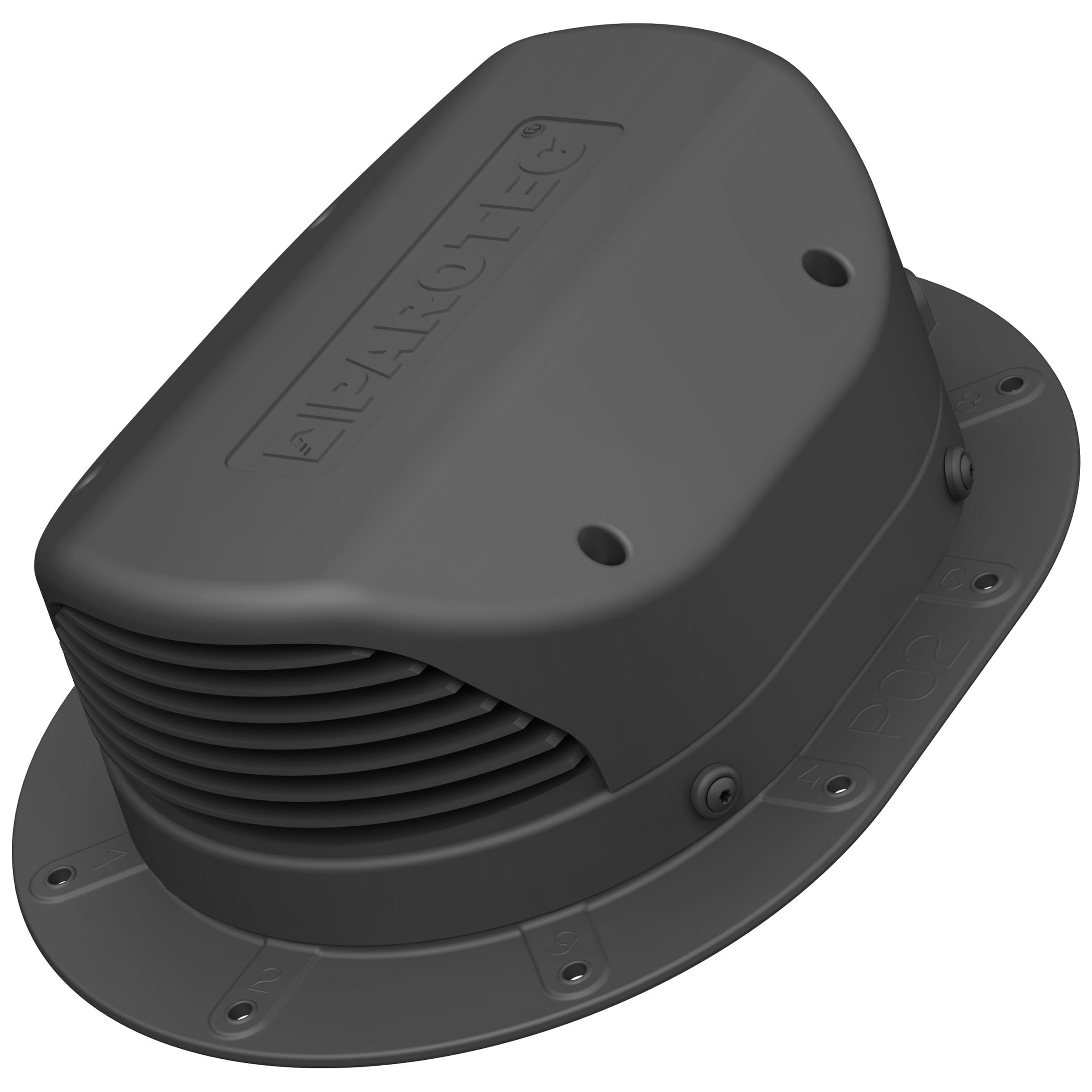 Cheminée de Ventilation plat pour couverture de toit plat - Extracteur de toit - Tuile de ventilation (RAL 7016 - Anthrazite)