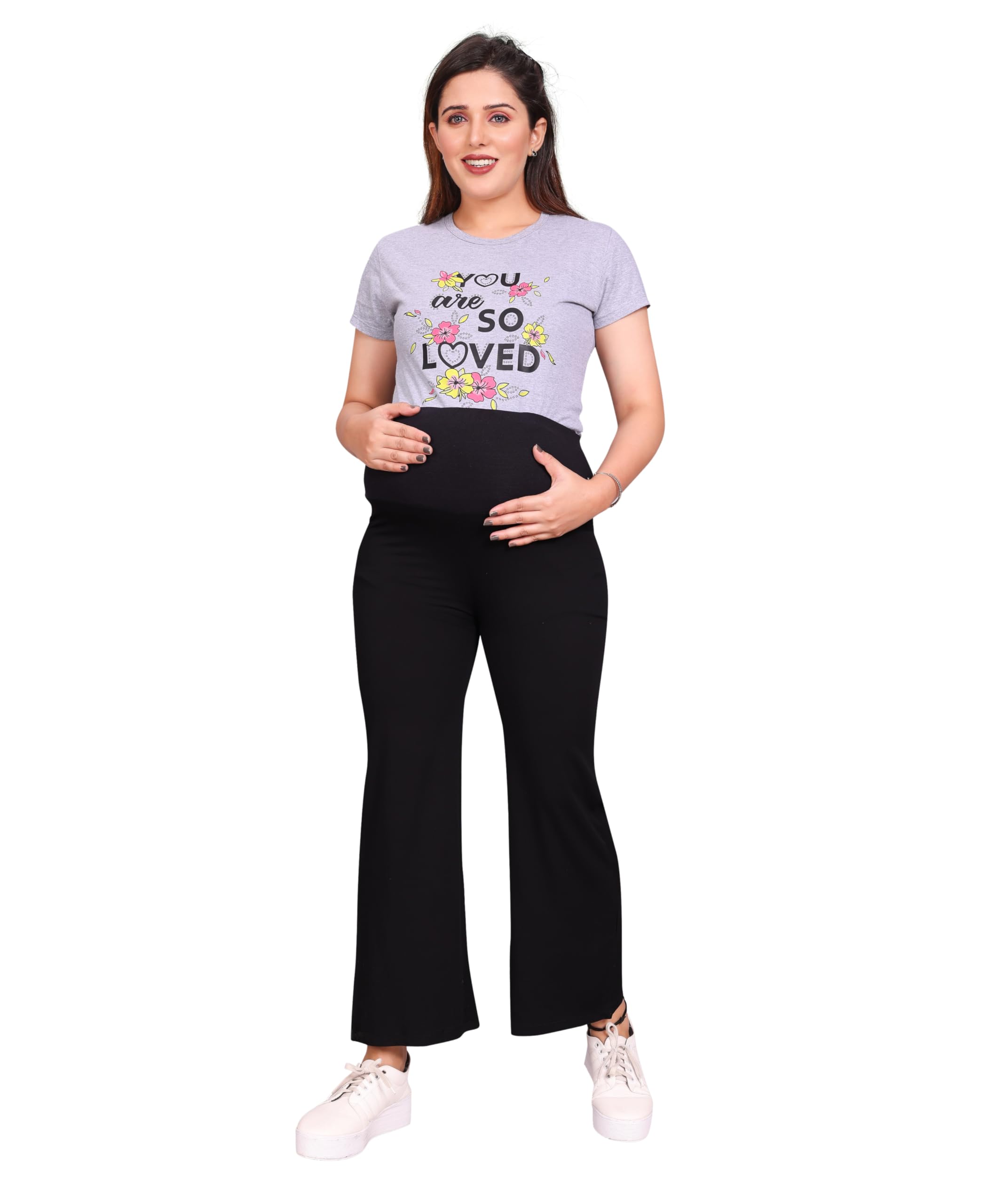 Women's Rayon Maternity Palazzo | Relaxed Loose Fit Palazzo for Women's and Girls-image-31