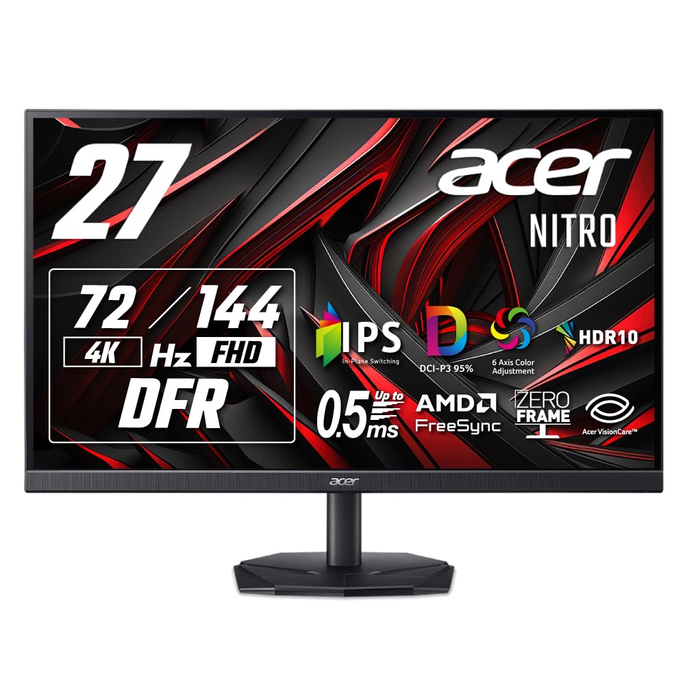 Amazon.co.jp: Acer Nitro 27インチ IPS 可変リフレッシュレート 144Hz