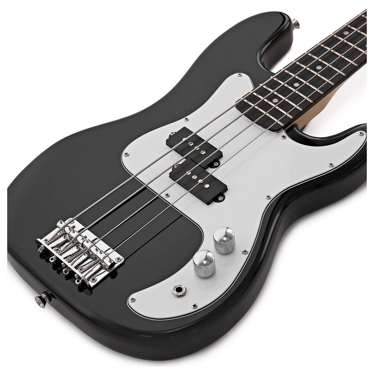 LA Bajo Tamaño 3/4 Gear4music, Negro