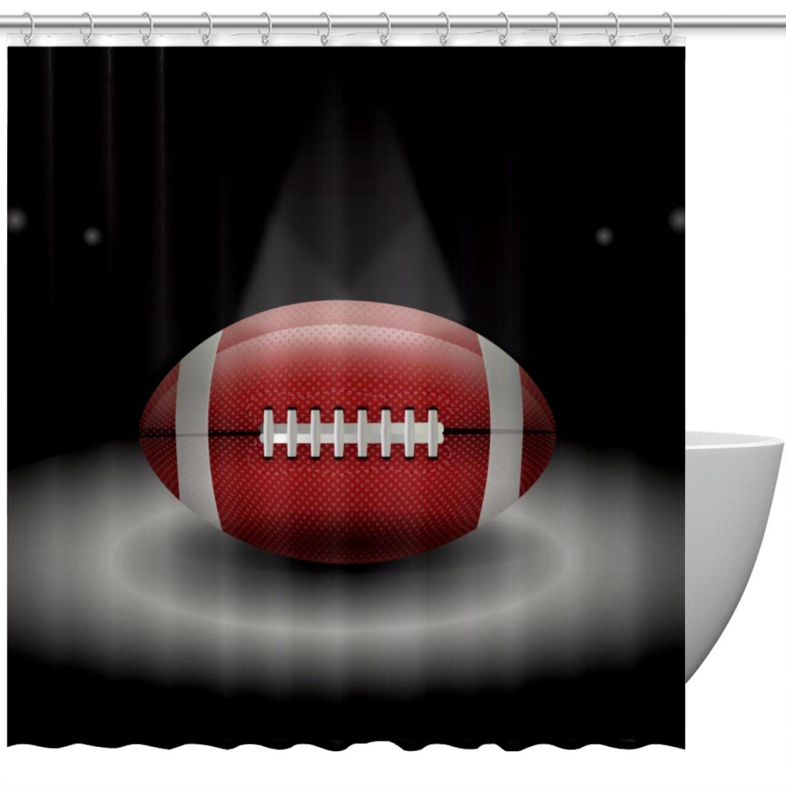 Rideau de douche football pour transformer la salle de bain des enfants