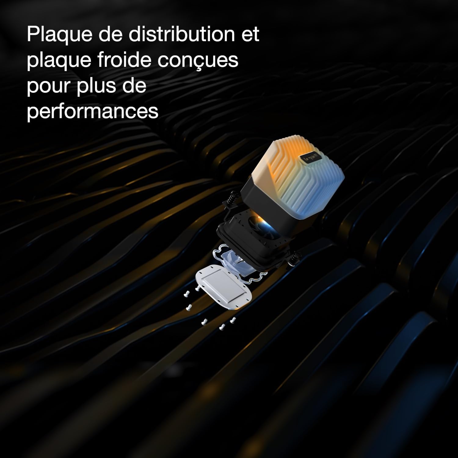 be quiet! Light Loop 240 mm Black système de refroidissement liquide poursystèmes overclockés, waterblock avec un élégant éclairage ARGB, 2 ventilateursLight Wings LX PWM high-speed, Hub ARGB PWM