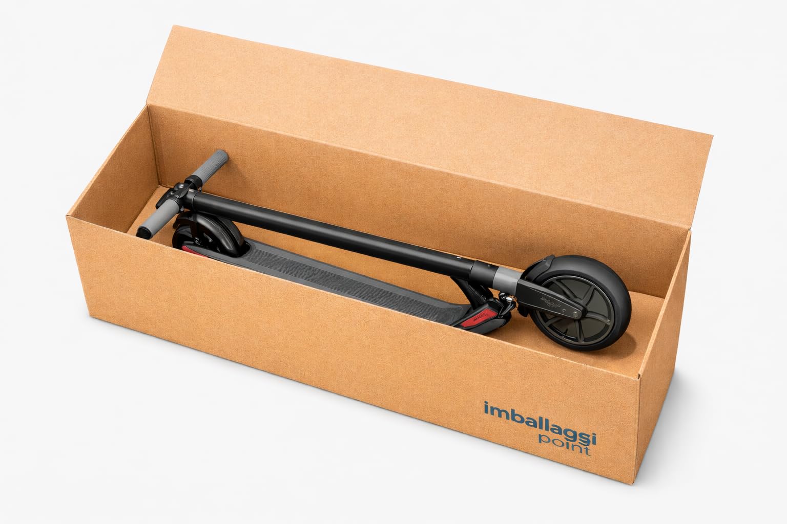 Imballaggi point Boîte en carton pour trottinette électrique universelle 124 × 64 × 64 cm – Idéal pour l'expédition et le transport – Lot de 1