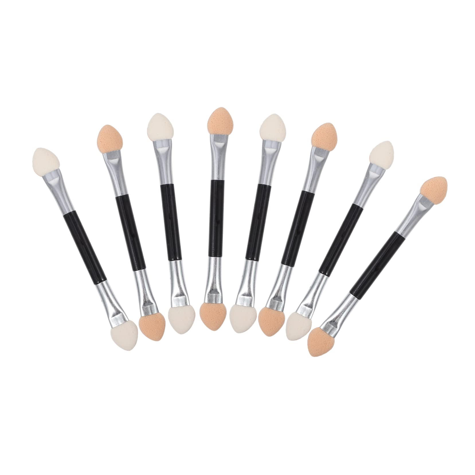 Gogogmee Essential Makeup Tools 20pcs Eye Shadow Brush Kit Double-ended Alicators Soft Latex Tips Non-slip Handle for Levels of Users