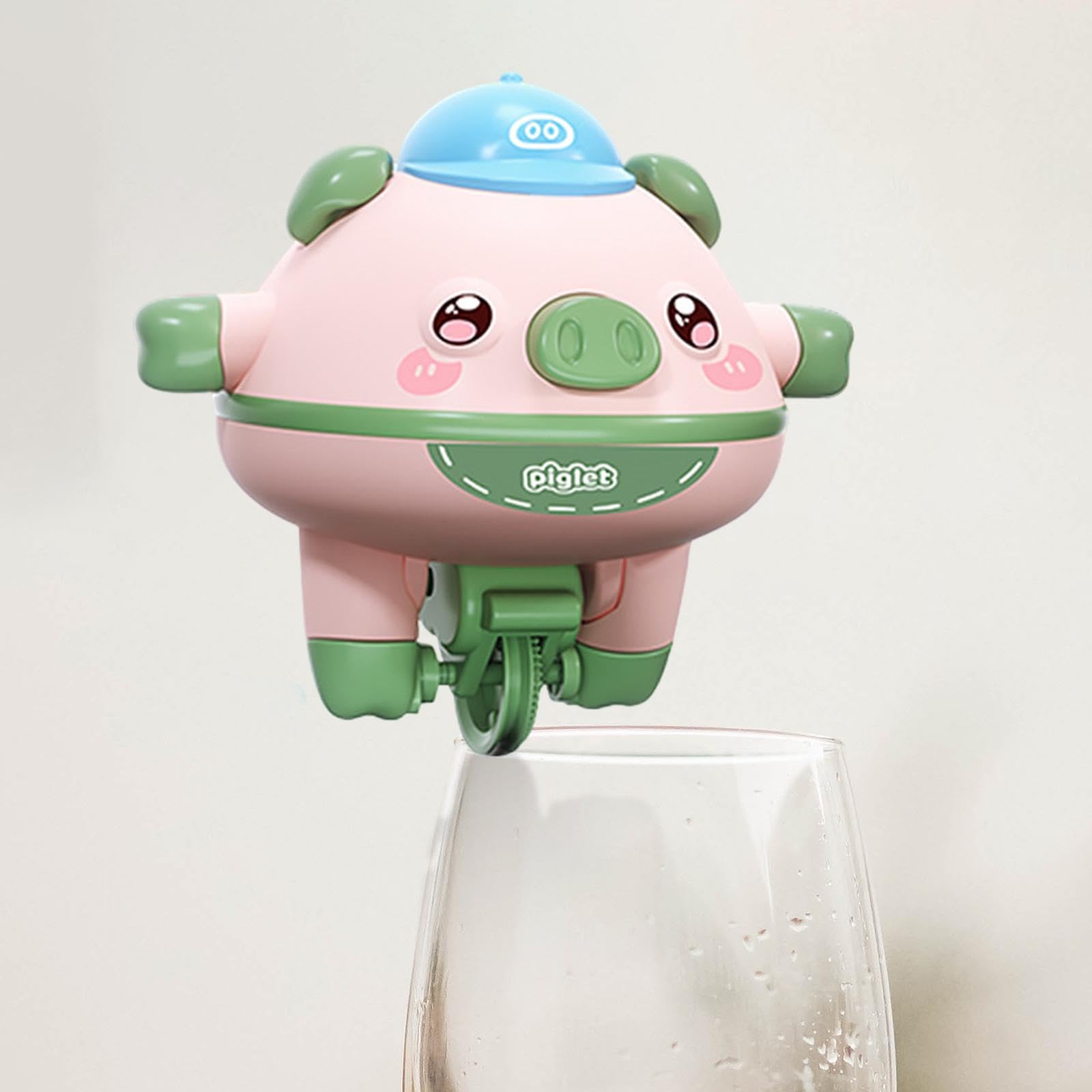 Pink Tightrope Walking Unicycle Pig Toy - Electric Self-Balancing STEM Toy For Kids (Batteries Not Included)