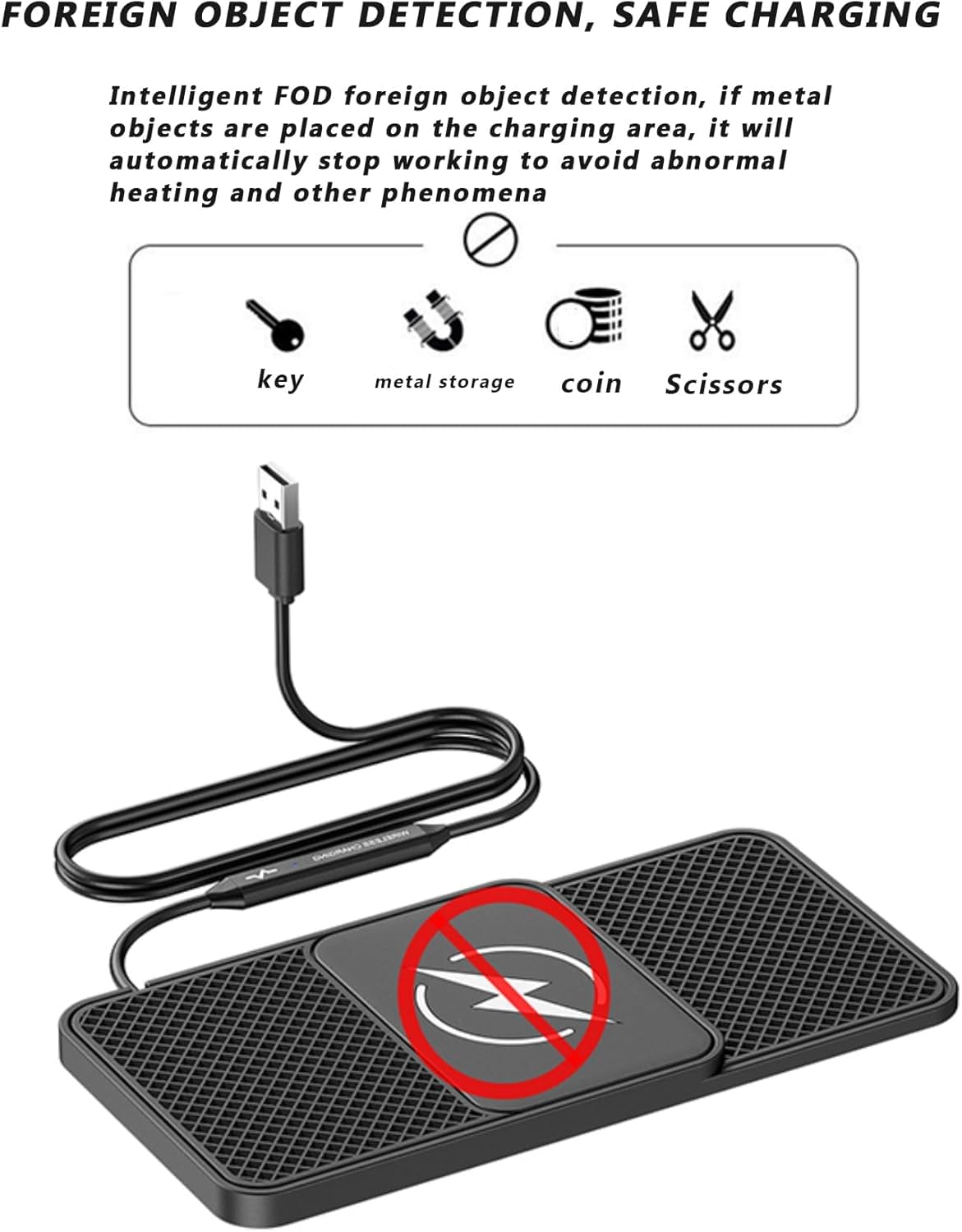 Caricabatterie Wireless per Auto per Audi Q2/Q3/Q4/Q7/TT/TTS/TT-RS | Tappetino Ricarica Wireless Auto, Tappetino di Ricarica Senza Fili Antiscivolo, Caricatore Wireless Auto
