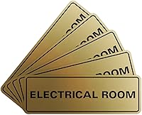 Vista 13 de All Quality Letrero eléctrico estándar para habitación, rojo, pequeño (paquete de 5)