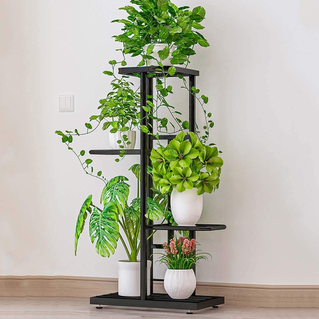 Amazon.co.jp: 植物スタンド4レベル鉄フラワーポットラック