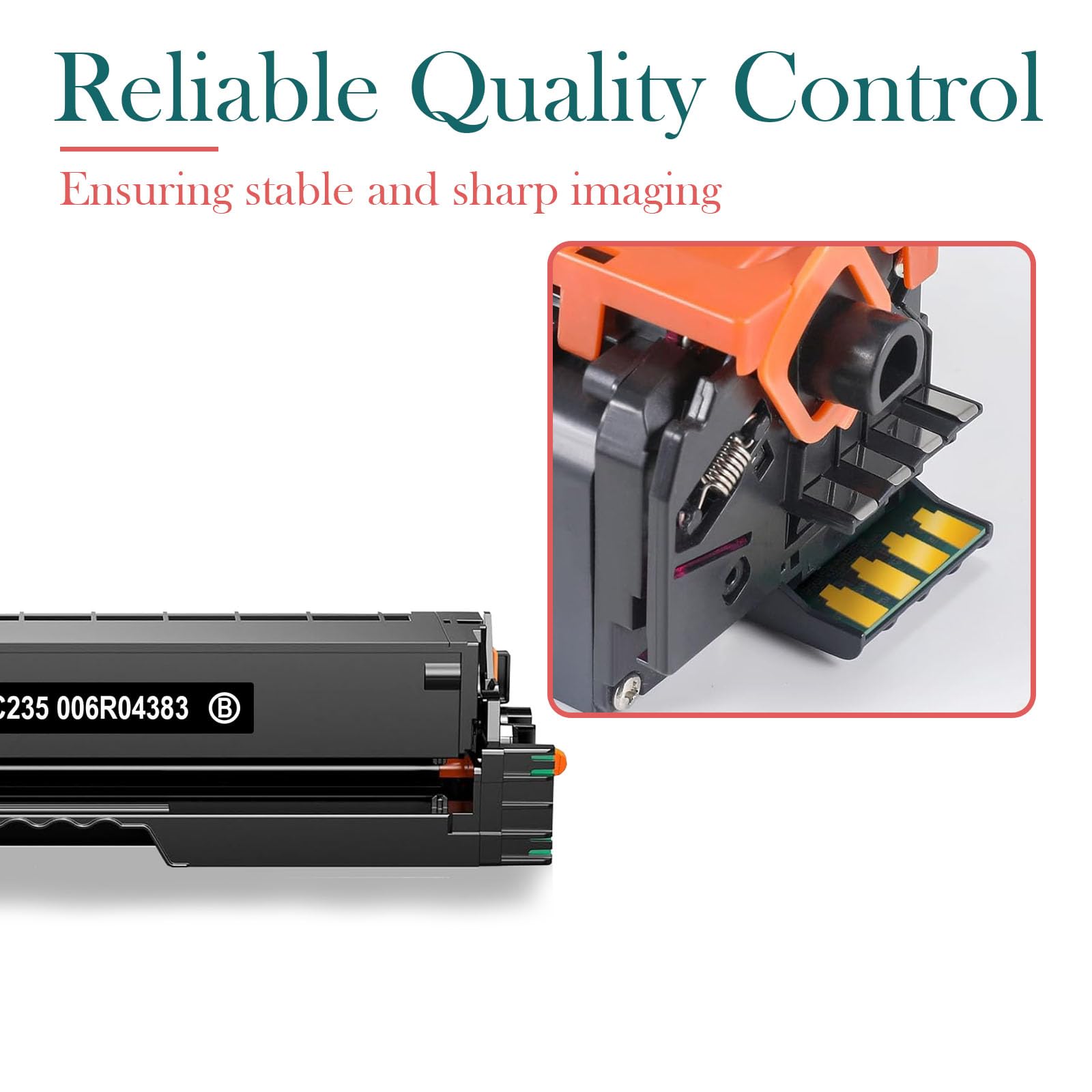 C235 C230 Czarny toner z zamiennikiem chipa do 006R04383 kompatybilny z drukarką Xerox C235 C235DNI C235/DNI C230 C230DNI C230/DNI (1 czarny)