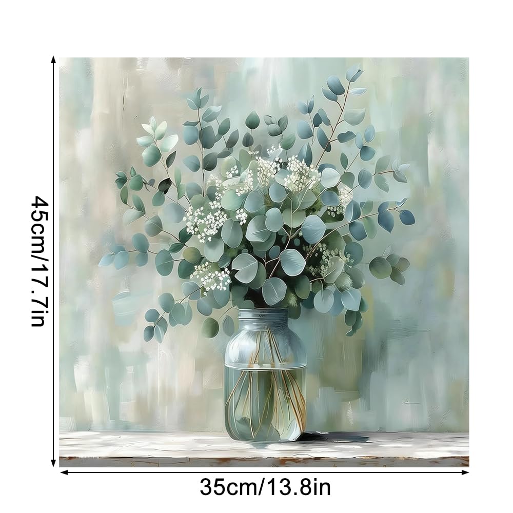 quiodok DIY Flores Pintar por Numeros Adultos, Kit de Pintura al óleo de Lienzo DIY para con Pinceles, Decoración del Hogar, Sin Marco para Adultos Principiantes Pintura — view 7