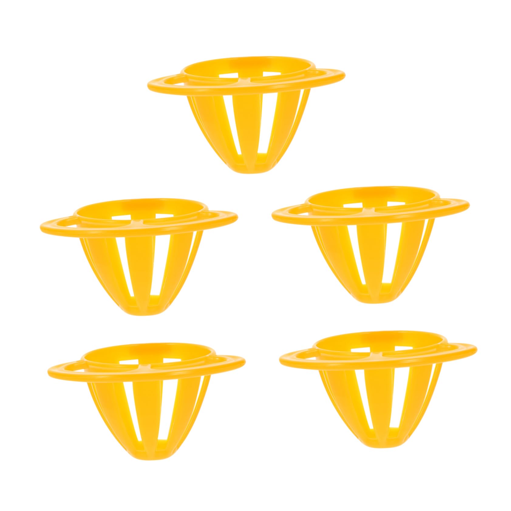 BESPORTBLE 5 Piezas Comedero para Pájaros Juguete Loro Comedero para Jaula De Loros Accesorios para Jaulas De Pájaros Canasta De Comida para Pájaros Cesta De Comida El Plastico Huevo