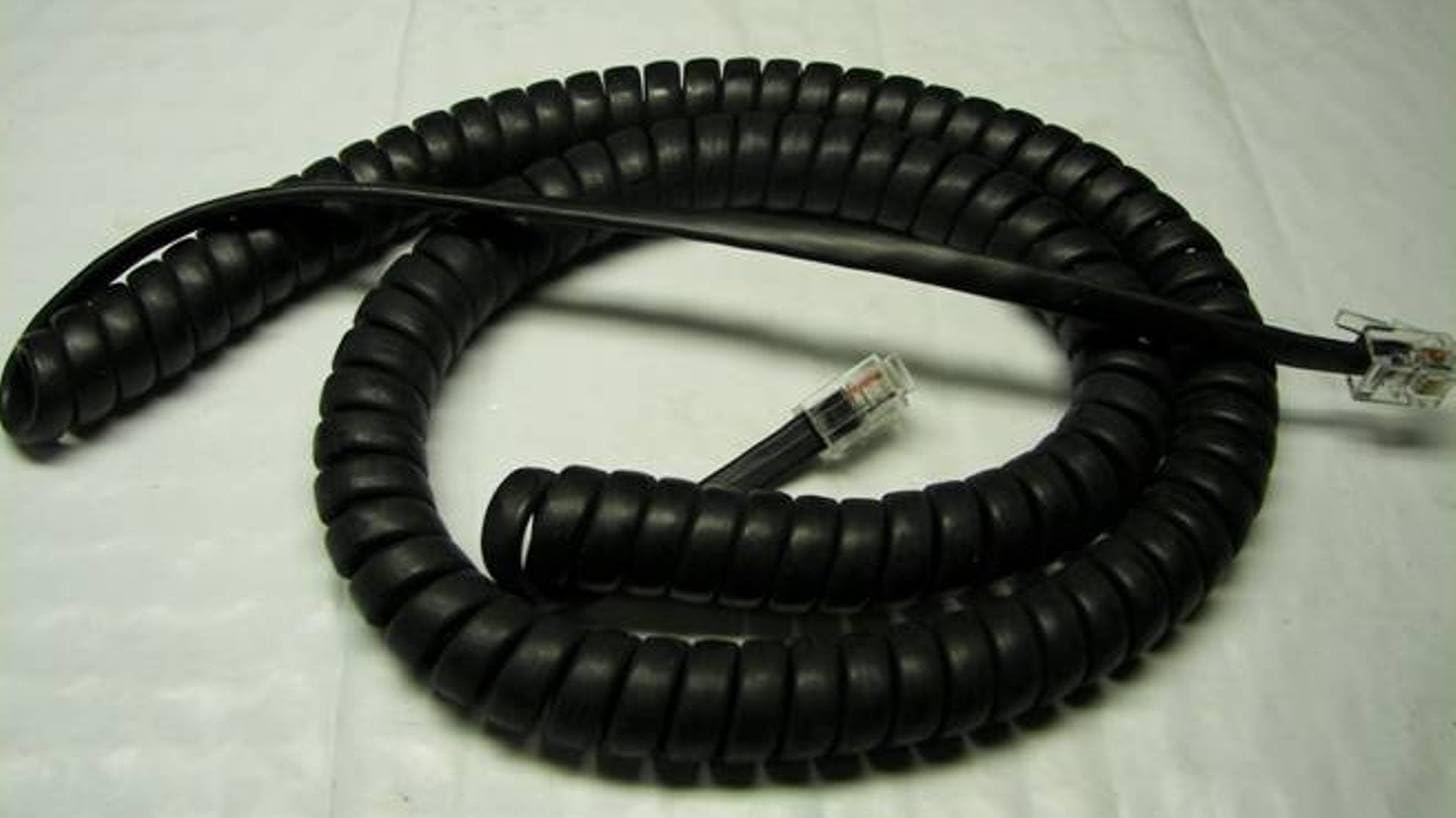 5-Pack Flat Black 12′ Ft Handset Cords Compatible with Yealink IP Phone SIP T4 T4S T5 T5S Series T40P T41P T41S T42P T42S T46G T48G T48S T49G T56A T58A Charcoal Receiver Curly Coil Lot