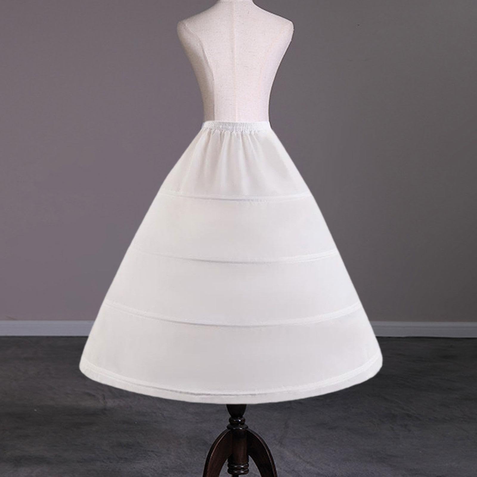 Sottogonna in Crinolina Da Donna con Elastico in Vita per Abiti Da Sposa, Ideale per Cerimonie.