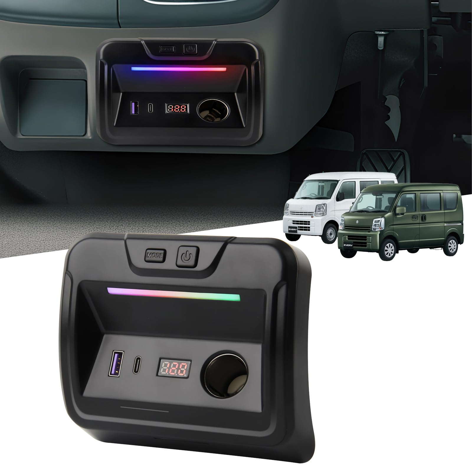 Amazon.co.jp: 【急速充電】スズキ エブリイバン DA17V 増設電源