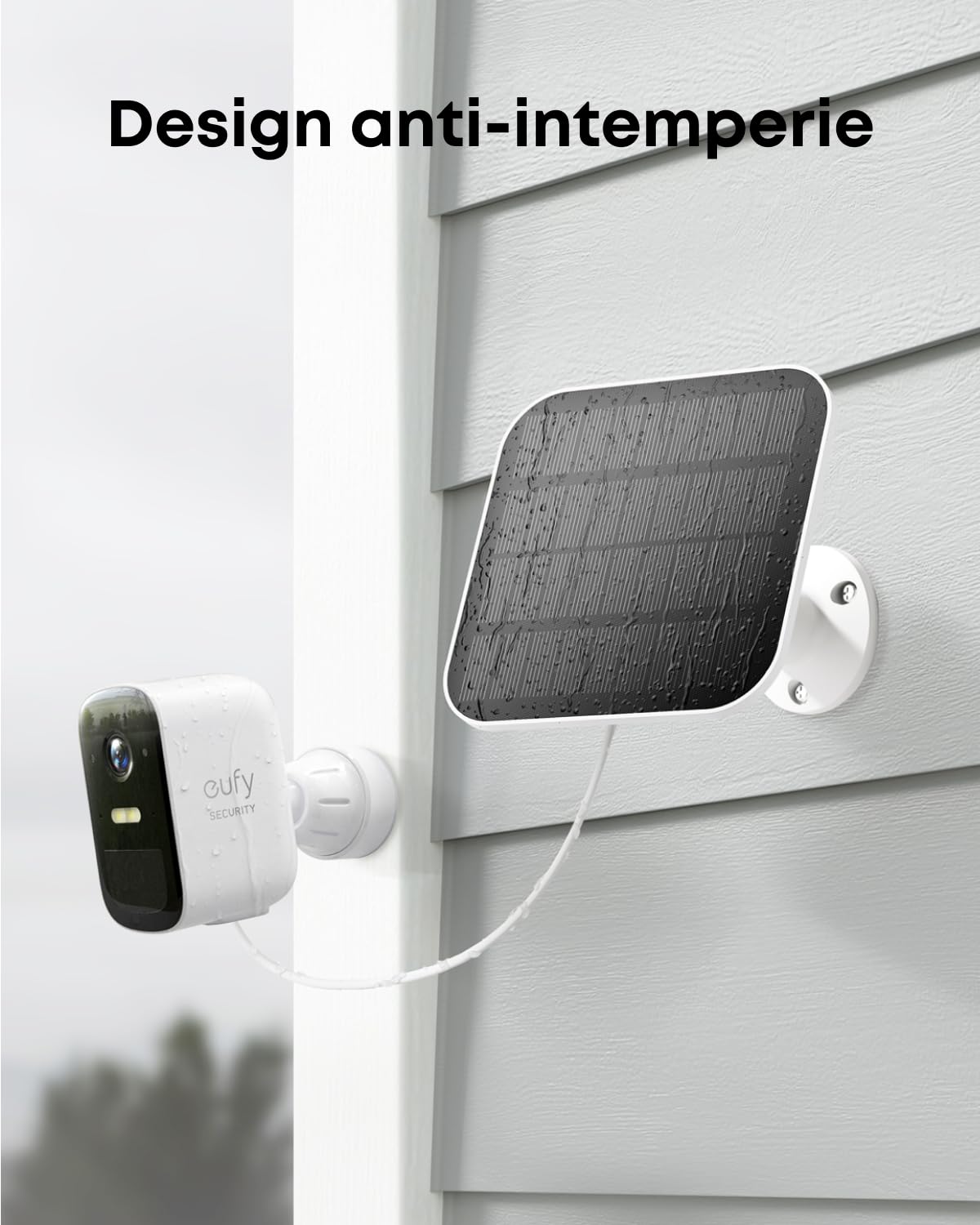 eufy Security eufycam 2C Kit 2 Wireless con Pannello Solare | Batteria 180 Giorni, 1080p Hd, IP67, Visione Notturna, Nessun Canone Mensile